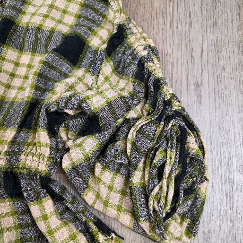 Free People We The Free Pacific Dawn Plaid Button Dawn Shirt Size XS - Picture 6 of 12